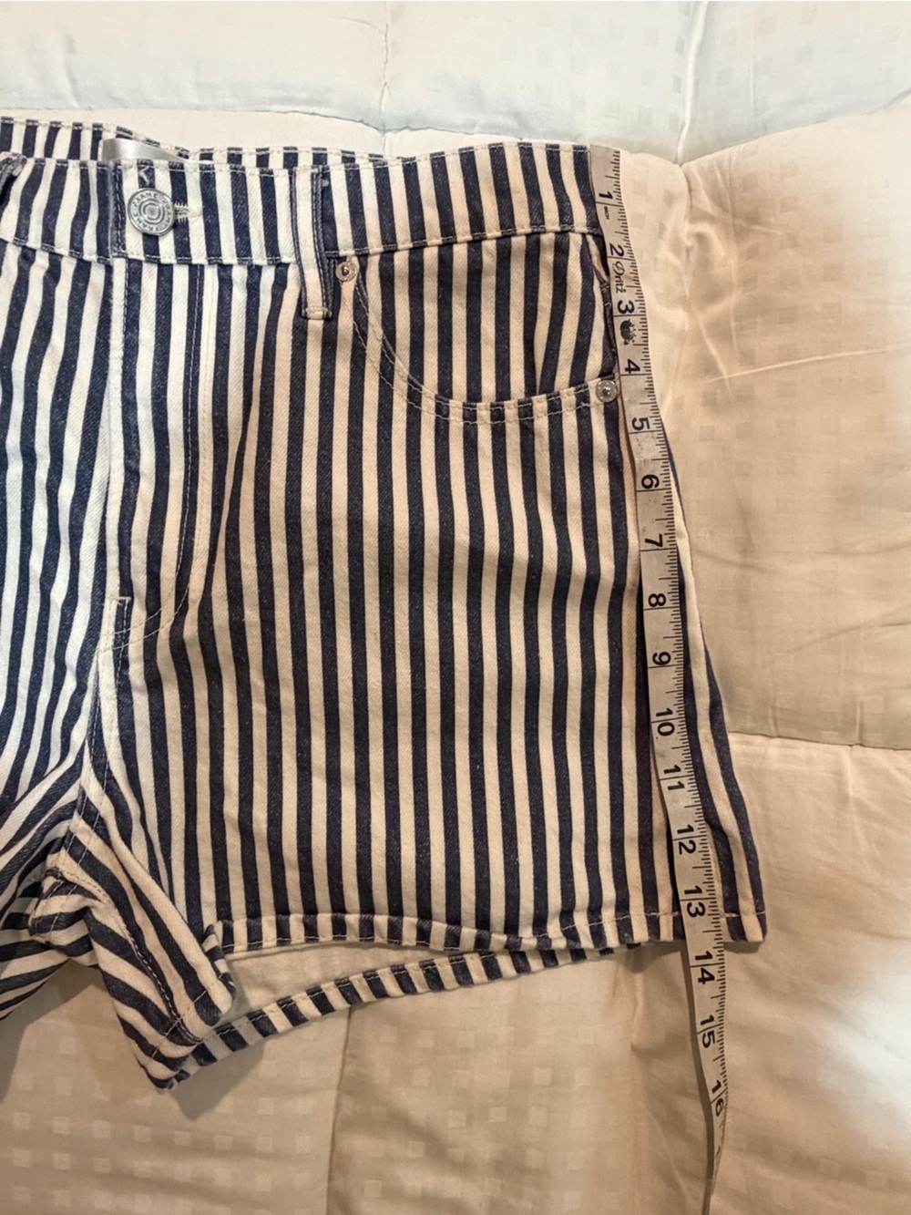 Frame vintage relaxed shorts - seaport stripe - Picture 3 of 4